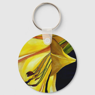 Chaveiro Ouro Amarelo Esplendor Lily Arte original