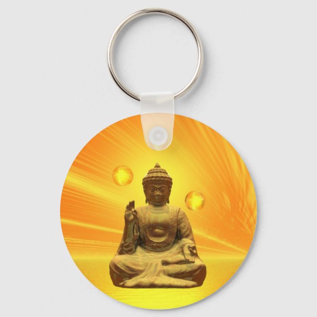 Chaveiro Ouro Buddha (Frente)