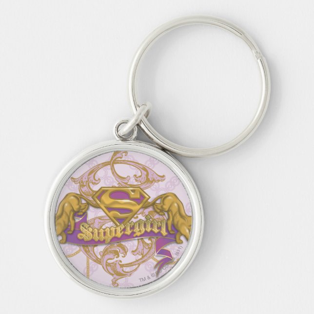 Chaveiro Ouro de Supergirl Cat 3 (Frente)