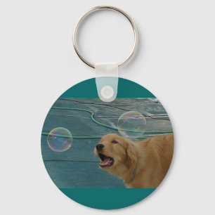 Chaveiro Ouro Feliz Retriever
