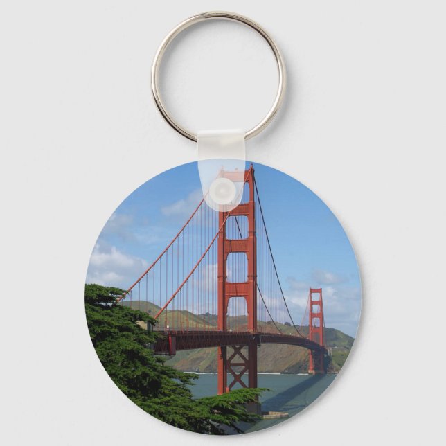 Chaveiro Ouro Gate Bridge 2 (Frente)