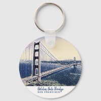 Ouro Gate Bridge San Francisco Watercolor Art