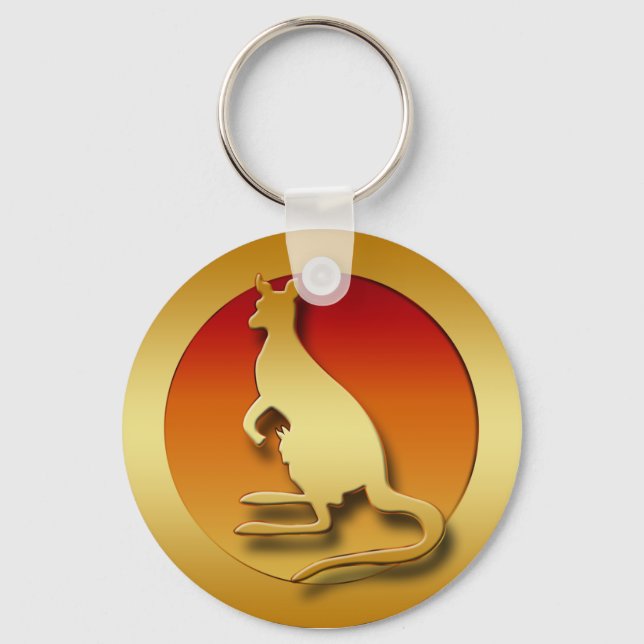 CHAVEIRO OURO KANGAROO (Frente)