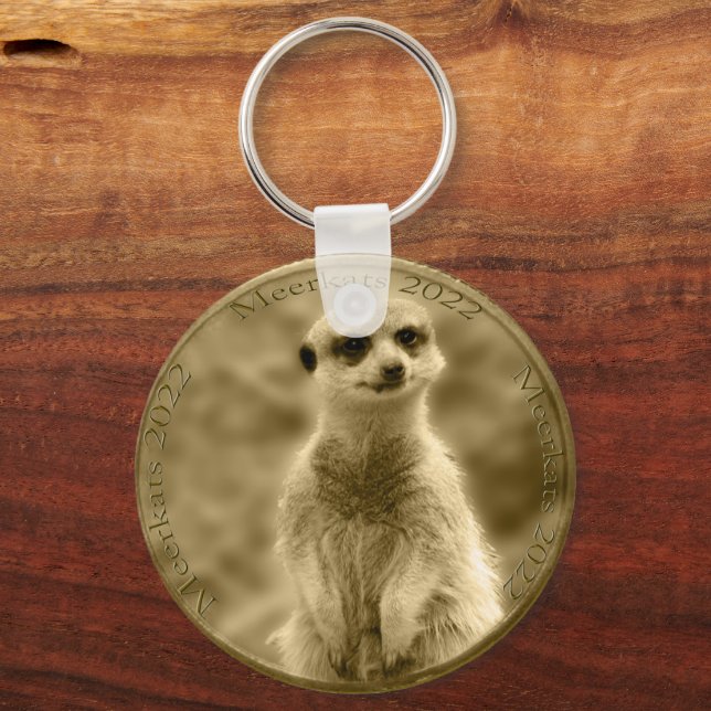Chaveiro Ouro Meerkat 2022 - Moedas, Teclado Do Botão (Verso)