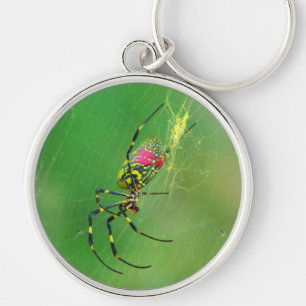 Chaveiro Ouro Orb Weaver Spider