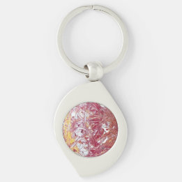 Chaveiro Ouro, Prata, Vermelho, Dourado Rosa, Obra de Arte