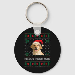 Chaveiro Ouro Retriever Papais noeis De Natal Feios Cachorr