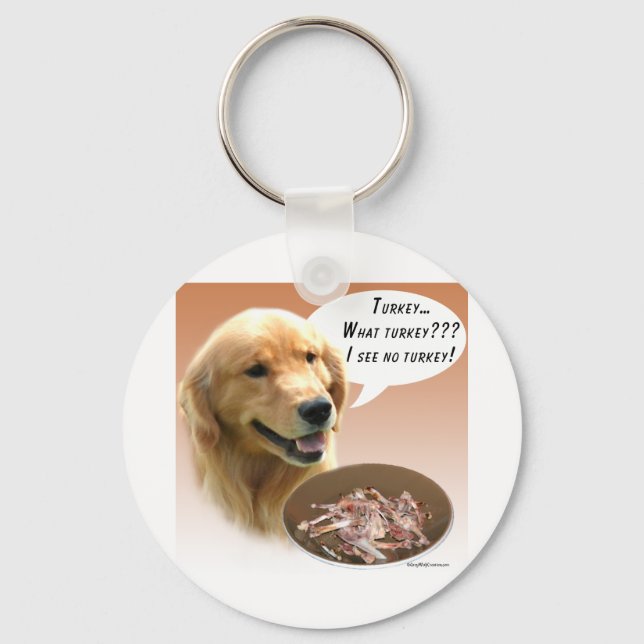 Chaveiro Ouro Retriever Turquia (Frente)