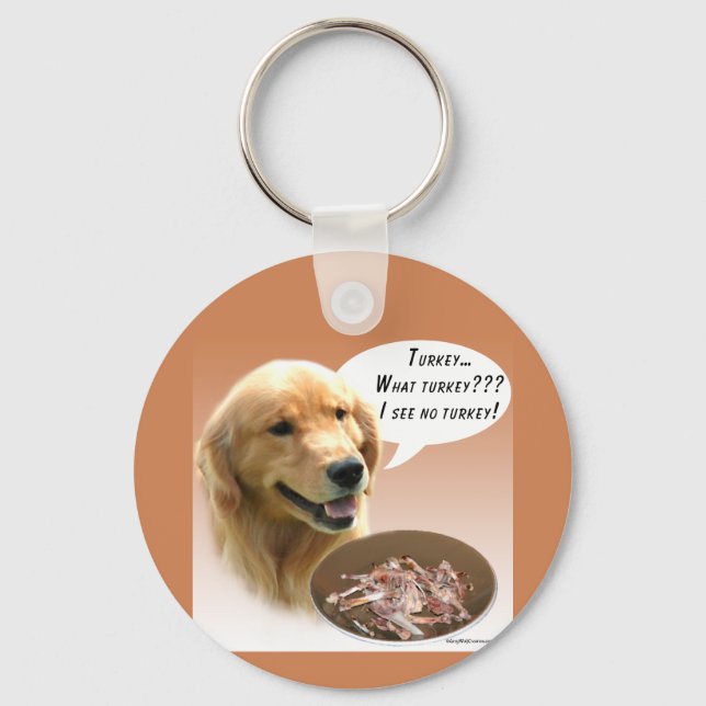 Chaveiro Ouro Retriever Turquia (Frente)