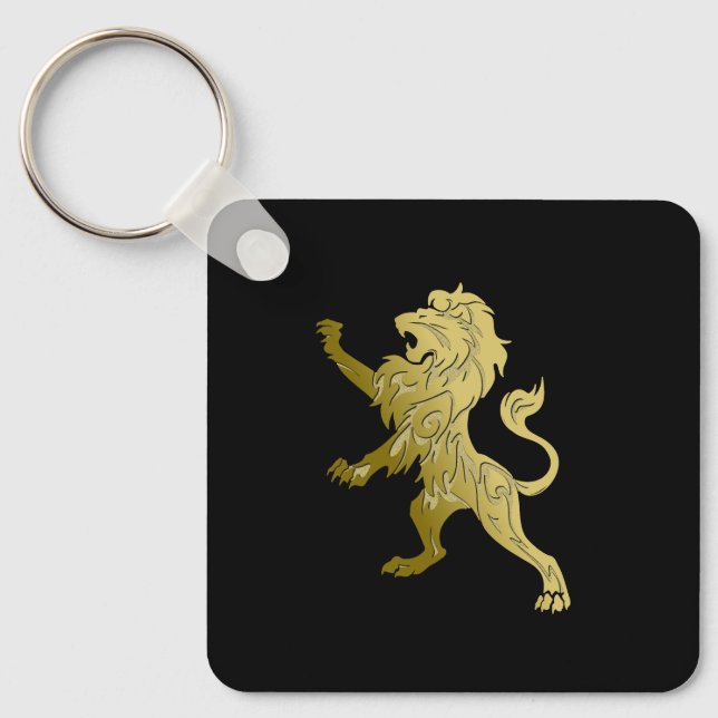Chaveiro Ouro Royal Lion (Frente)