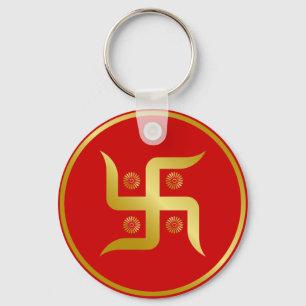 Chaveiro Ouro Swastika
