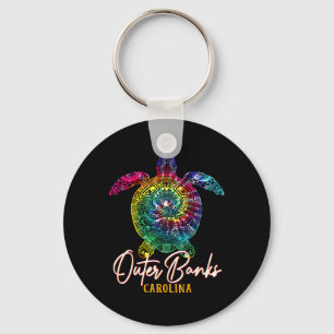 Chaveiro Outer Banks Tie Dye Sea Turtle Carolina Família Va