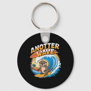 Chaveiro Outra Onda - Piada Divertida de Surf Otter Surfist