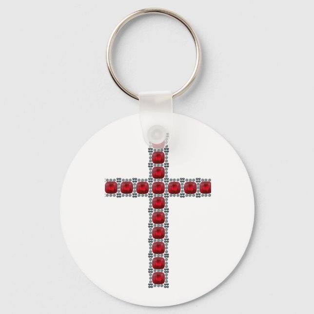 Chaveiro Outubro Ruby Cross (Frente)