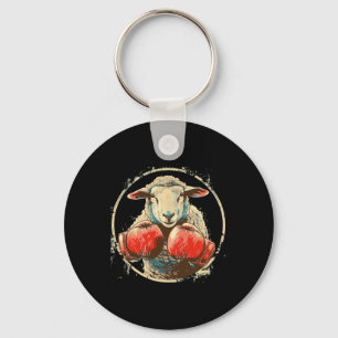 Chaveiro Ovelha de Boxe Luvas de Boxe Lamb Kickboxing Engra