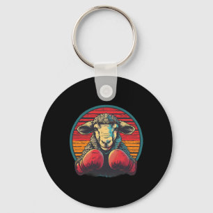 Chaveiro Ovelha de Boxe Luvas de Boxe Lamb Kickboxing Engra
