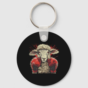 Chaveiro Ovelha de Boxe Luvas de Boxe Lamb Kickboxing Engra