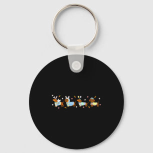 Chaveiro ovos de coelho de Páscoa dachshund para meninos e