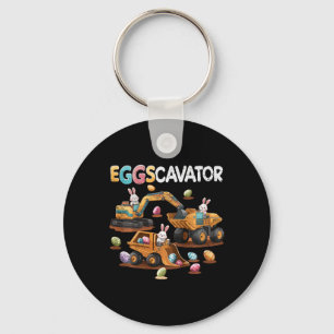 Chaveiro Ovos de Escavadeira Caça aos Ovos de Páscoa Caminh