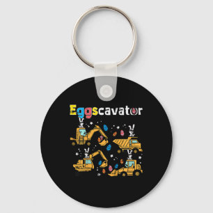 Chaveiro Ovos de Escavadeira de Páscoa Caça ao Ovo de Pásco