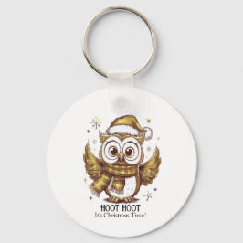 Chaveiro Owl Be Home para o Natal
