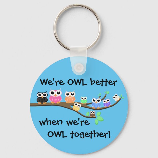 Chaveiro "OWL Juntos Agora" (Frente)