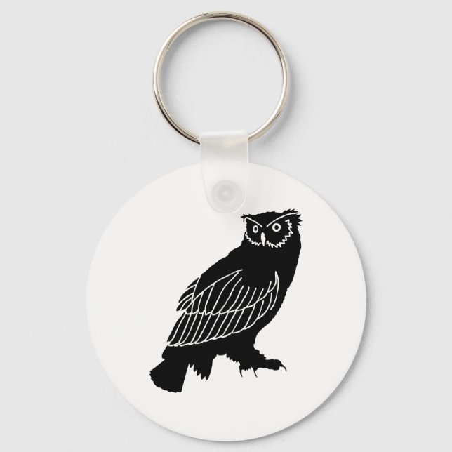 Chaveiro Owl Silhouette (Frente)