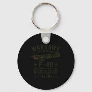 Chaveiro P-40 Warhawk Aeronave de Caça da Segunda Guerra Mu