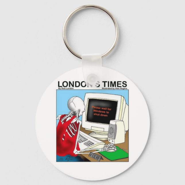 Chaveiro Paciência Com Ofertas Engraçadas De Computador Col (Frente)