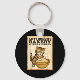Chaveiro Padaria de biscoitos de gatinho gato engraçado ama