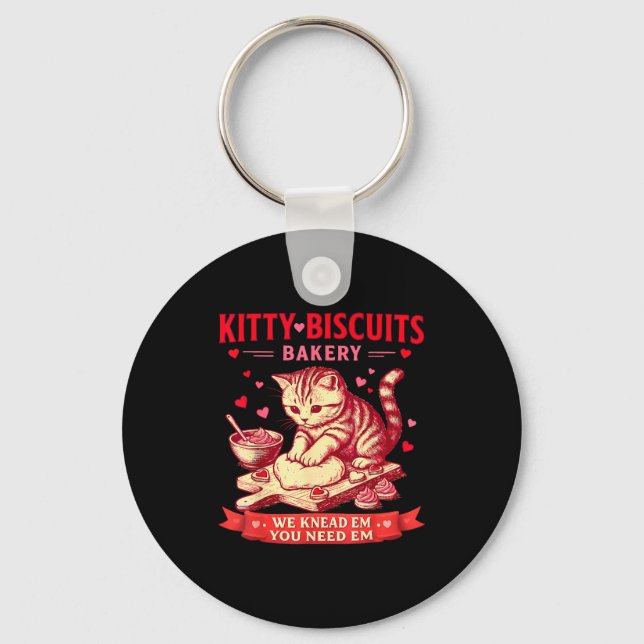 Chaveiro Padaria Kitty Biscuits Nós Amassamos Em Você Preci (Frente)