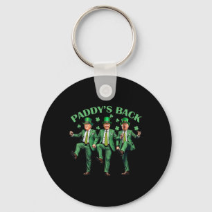 Chaveiro Paddy's Back Dia de São Patrício Engraçado Trump D