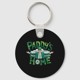 Chaveiro Paddys Home Trump Engraçado Shamrock de Dia de São