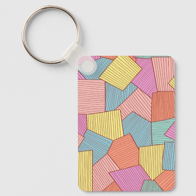 Chaveiro padrão abstrato (Frente)