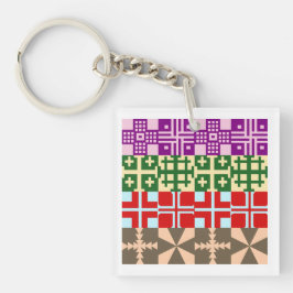 Chaveiro Padrão Cruzado Cristão 1