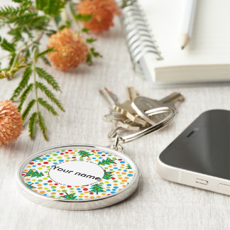 Chaveiro Padrão das árvores de Natal