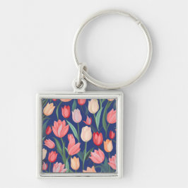 Chaveiro Padrão das tulipas.