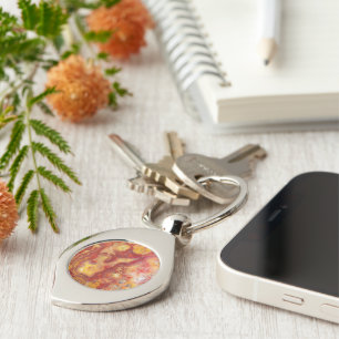 Chaveiro Padrão de Agato de Lace Louco