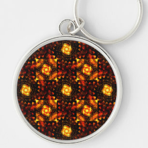 Chaveiro Padrão de Arte Abstrata Boho Elegante Moderno Dour