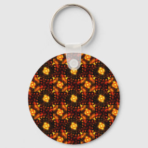 Chaveiro Padrão de Arte Abstrata Boho Elegante Moderno Dour