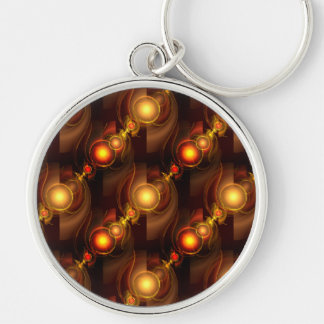 Chaveiro Padrão de Arte Abstrata Boho Moderno Elegante Dour