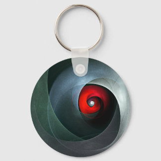 Chaveiro Padrão de Arte Moderna Abstrato de Roteiro Vermelh