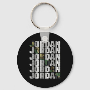 Chaveiro Padrão de Camuflagem Diagonal Jordan Camo Verde Ca