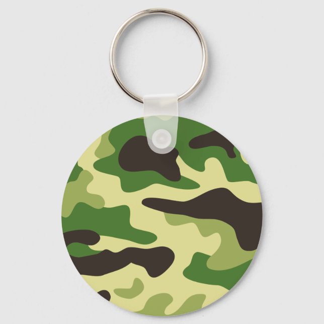 Chaveiro Padrão de camuflagem Khaki (Frente)