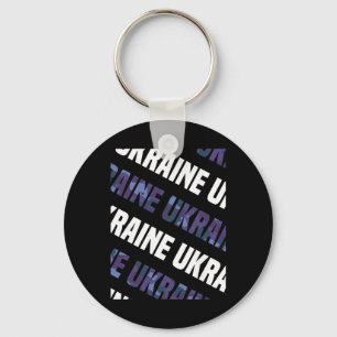 Chaveiro Padrão de Camuflagem Ucrânia Roxo Camuflado 