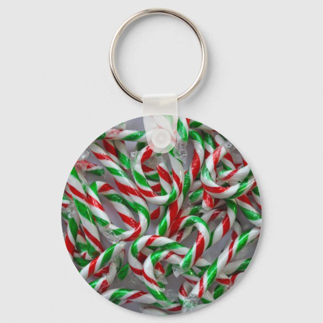 Chaveiro Padrão de cana doce de Natal (Frente)