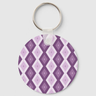 Chaveiro Padrão de diamante roxo