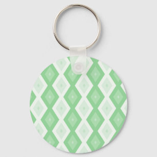 Chaveiro Padrão de diamante verde da maçã