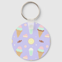 Padrão de Doces Sorvete Kawaii