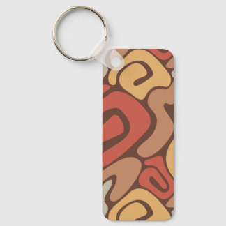 Chaveiro Padrão de espiral quente de bronzeado e ferrugem